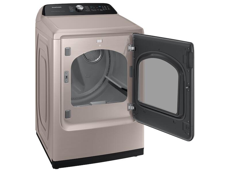 Samsung DVE52A5500C 7.4 Cu. Ft. Smart Electric Dryer With Steam Sanitize+ In Champagne
