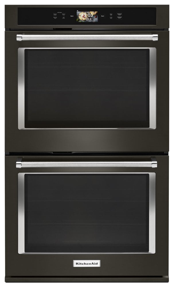 Kitchenaid KODE900HBS Smart Oven+ 30" Double Oven With Powered Attachments And Printshield&#8482; Finish - Black Stainless Steel With Printshield&#8482; Finish