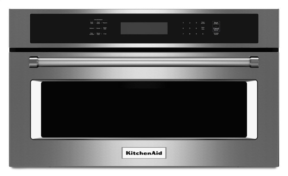 Kitchenaid KMBP100ESS 30" Built In Microwave Oven With Convection Cooking - Stainless Steel