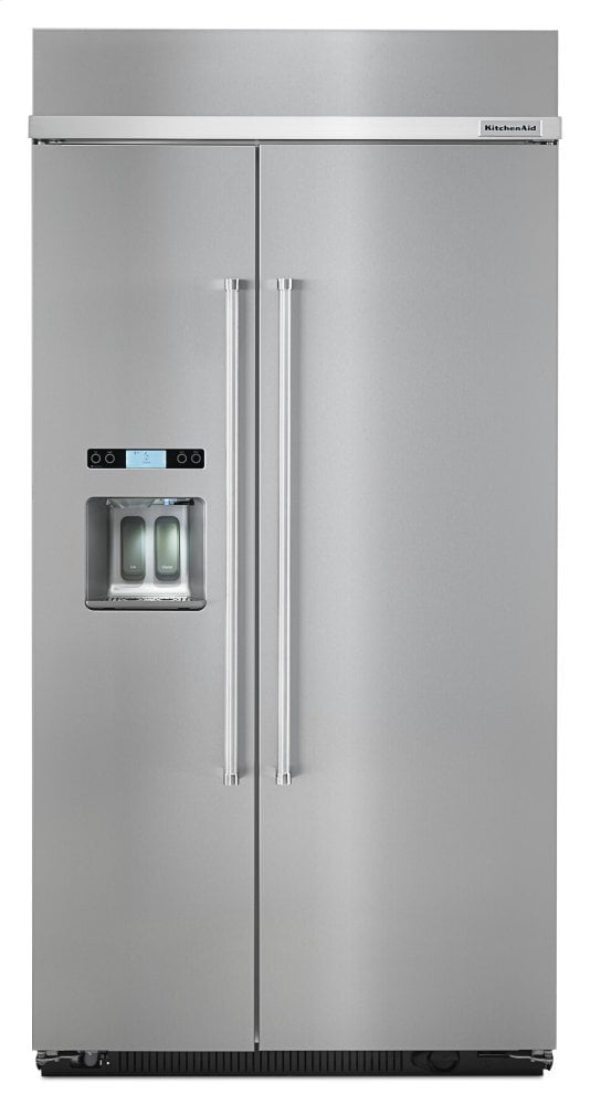 Kitchenaid KBSD602ESS 25.0 Cu. Ft 42-Inch Width Built-In Side By Side Refrigerator With Printshield™ Finish - Stainless Steel With Printshield™ Finish