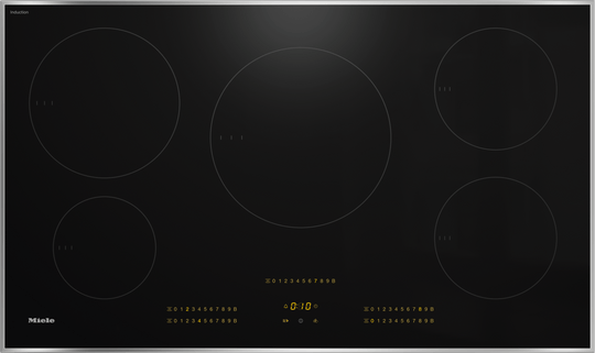 Miele KM7740FR Km 7740 Fr - Induction Cooktop With 5 Round Cooking Zones