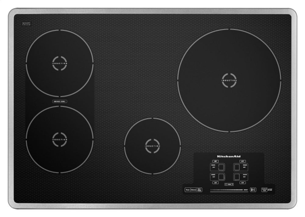 Kitchenaid KICU509XSS 30-Inch 4 Element Induction Cooktop, Architect® Series Ii - Stainless Steel
