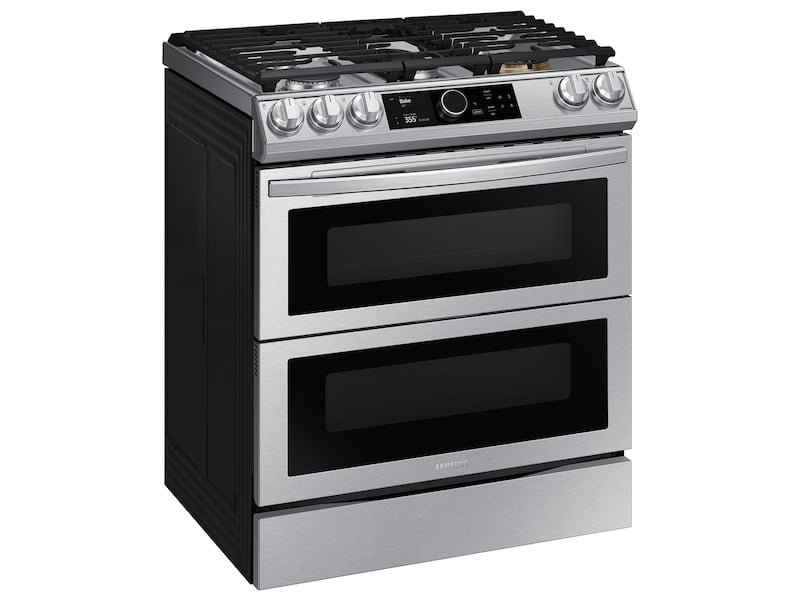 Samsung NY63T8751SS 6.3 Cu. Ft. Flex Duo™ Front Control Slide-In Dual Fuel Range With Smart Dial , Air Fry & Wi-Fi In Stainless Steel