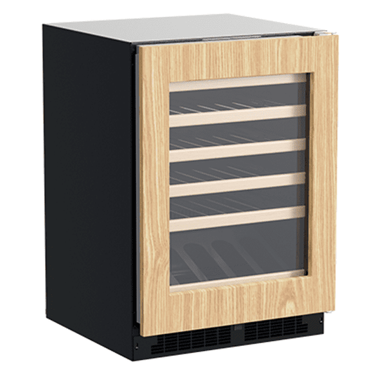 Marvel MLWC324IG01A 24-In Built-In High-Efficiency Single Zone Wine Refrigerator With Display Rack With Door Style - Panel Ready Frame Glass