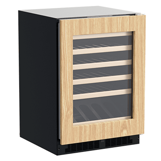 Marvel MLWC324IG01A 24-In Built-In High-Efficiency Single Zone Wine Refrigerator With Display Rack With Door Style - Panel Ready Frame Glass