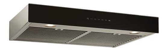 Best Range Hoods UCB3I30SBB Ispira 30-In. 550 Max Cfm Stainless Steel Under-Cabinet Range Hood With Purled™ Light System And Black Glass, Energy Star Certified