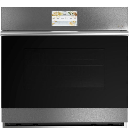 Cafe CTS70DM2NS5 Café 30" Smart Single Wall Oven With Convection In Platinum Glass