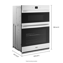 Whirlpool WOEC5027LW 5.7 Total Cu. Ft. Combo Wall Oven With Air Fry When Connected