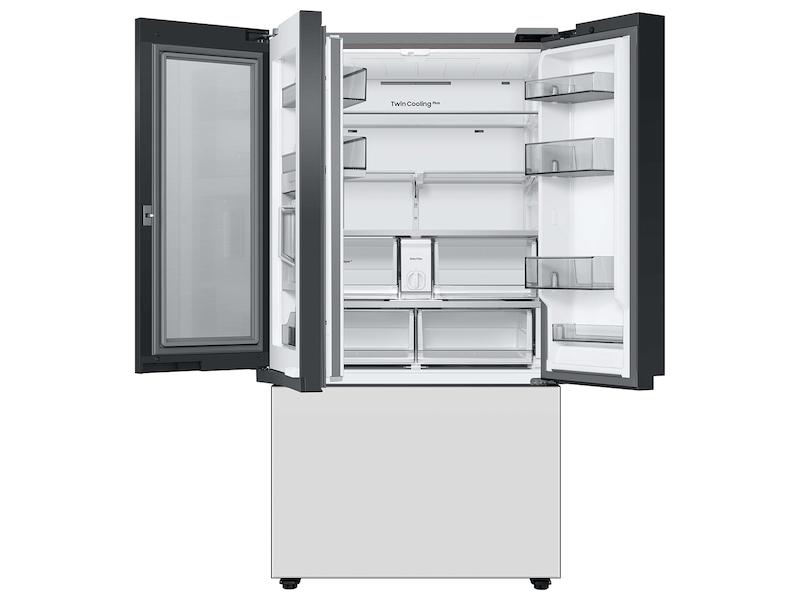Samsung RF30BB660012 Bespoke 3-Door French Door Refrigerator (30 Cu. Ft.) With Beverage Center™ In White Glass