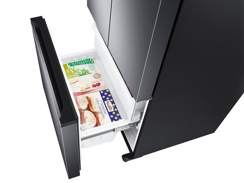 Samsung RF18A5101SG 18 Cu. Ft. Smart Counter Depth 3-Door French Door Refrigerator In Black Stainless Steel