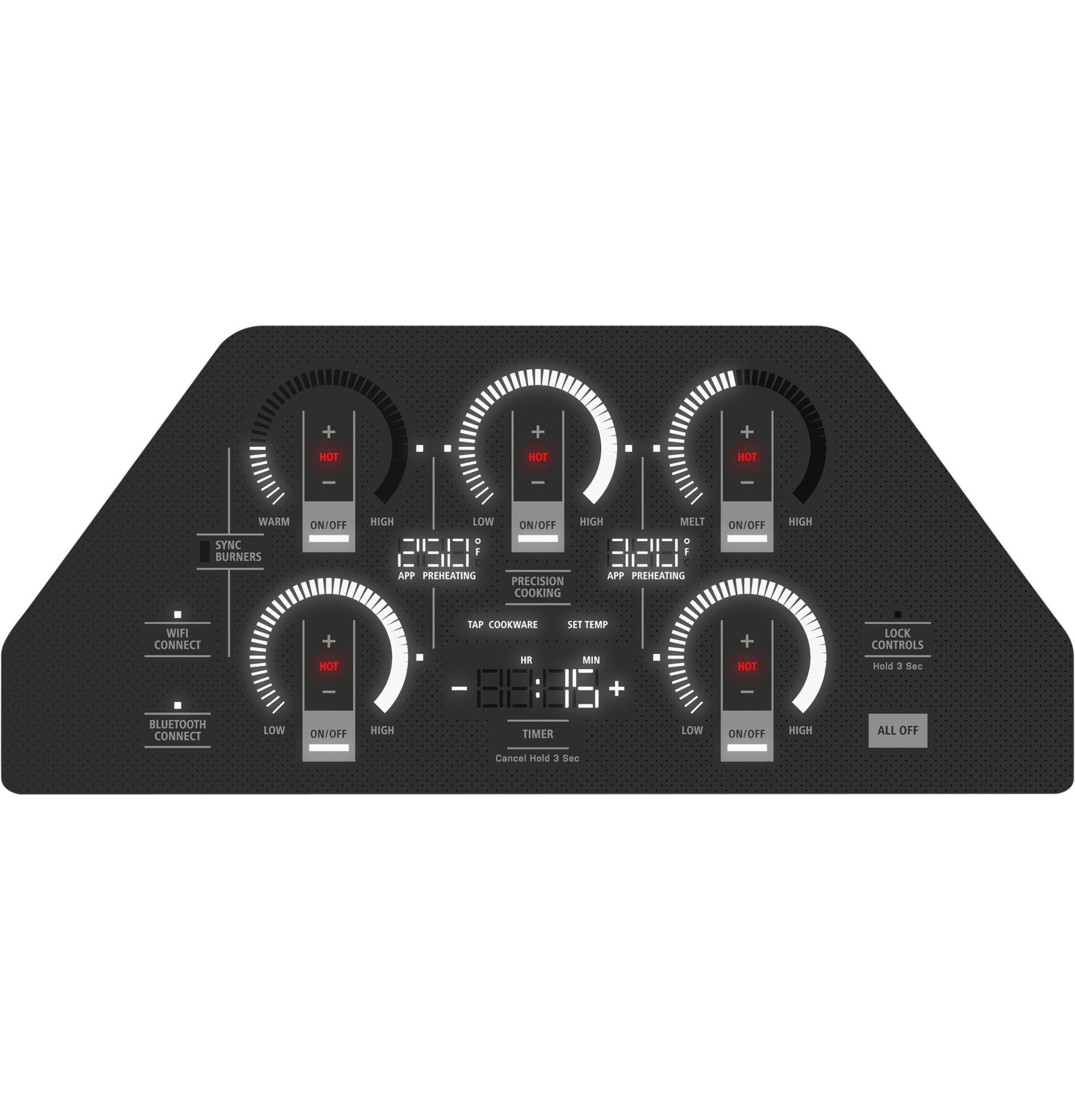 Monogram ZHU36RDTBB Monogram 36" Induction Cooktop