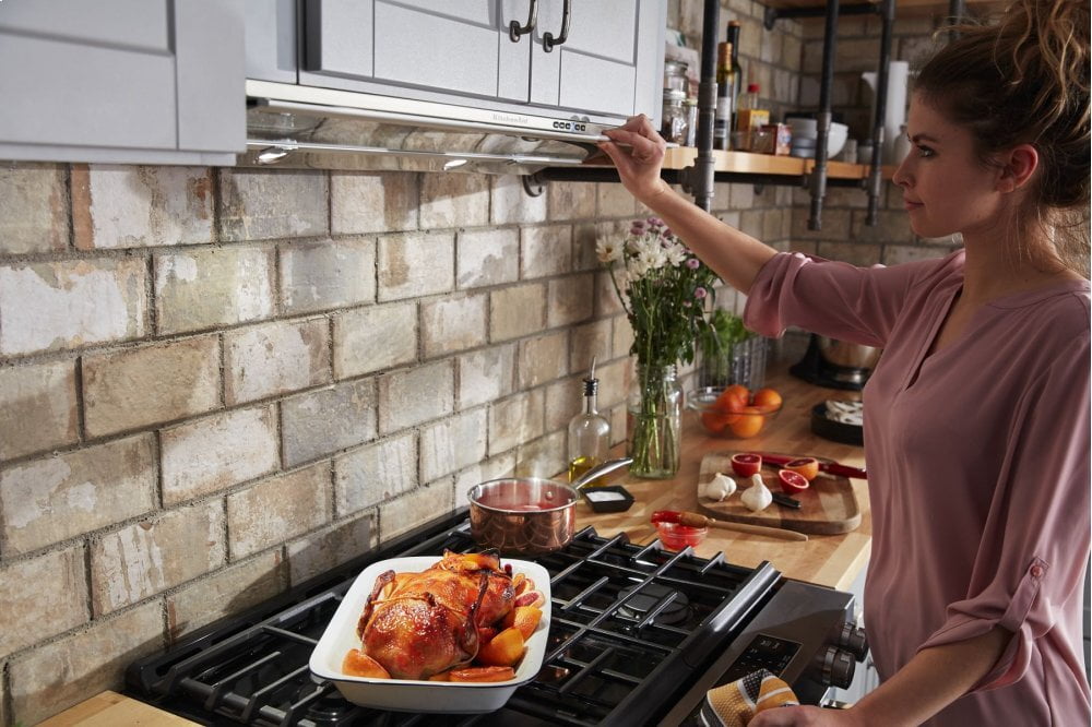 Kitchenaid KXU2836JSS 36" Slide-Out Hood - Heritage Stainless Steel