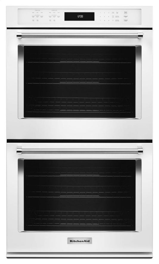 Kitchenaid KODE507EWH 27" Double Wall Oven With Even-Heat™ True Convection - White