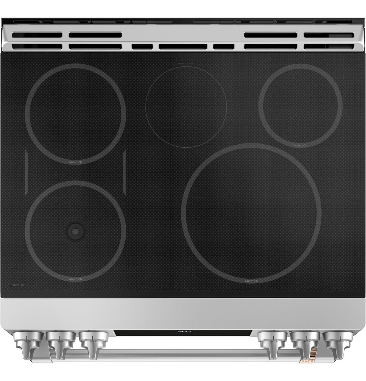 Cafe CHS90XP2MS1 Café™ 30" Smart Slide-In, Front-Control, Induction And Convection Range With In-Oven Camera