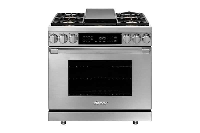 Dacor HDPR36CNG 36" Dual Fuel Pro Range, Dacormatch, Natural Gas