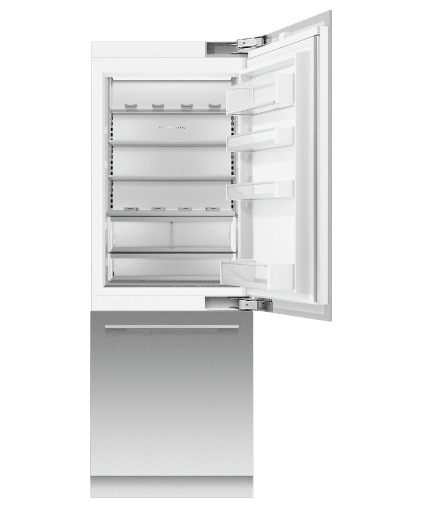 Fisher & Paykel RS3084WRU1 Integrated Refrigerator Freezer, 30", Ice & Water