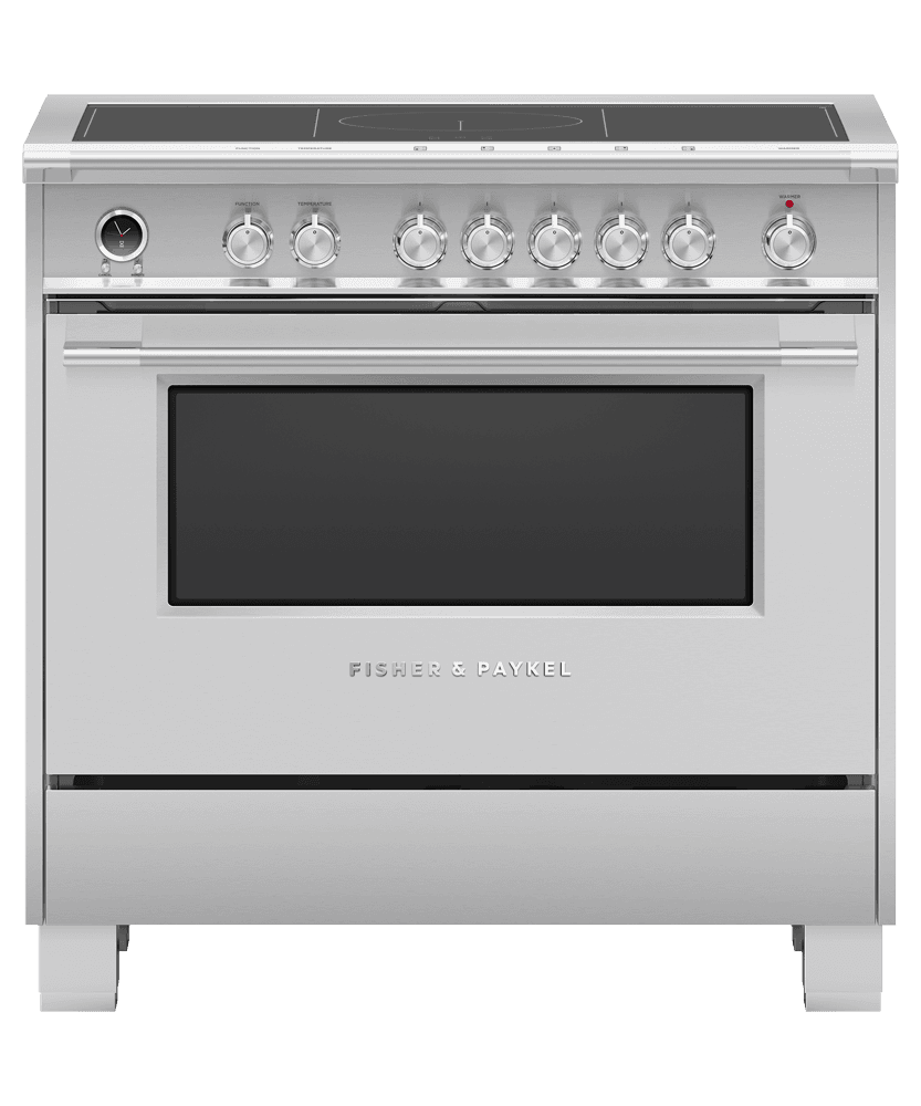 Fisher & Paykel OR36SCI6X1 Induction Range, 36", 5 Zones With Smartzone, Self-Cleaning