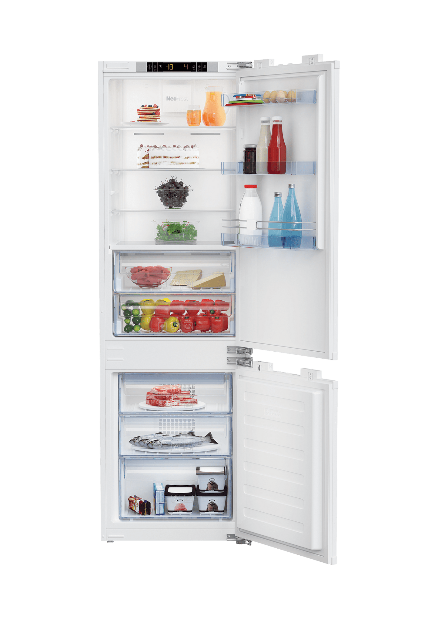 Beko BBBF2410 22" Built-In Refrigerator-Bottom Freezer