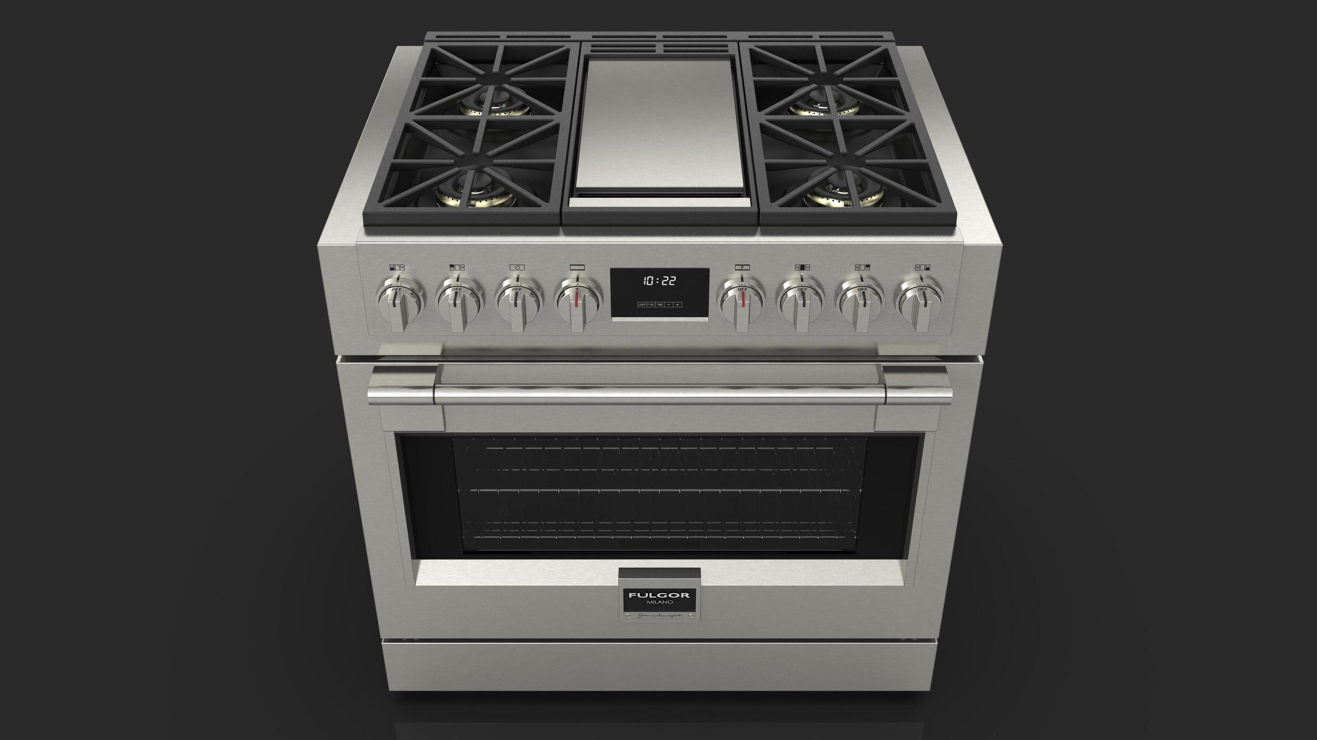 Fulgor Milano F6PGR364GS2 Sofia 36 Pro All Gas Range With Griddle