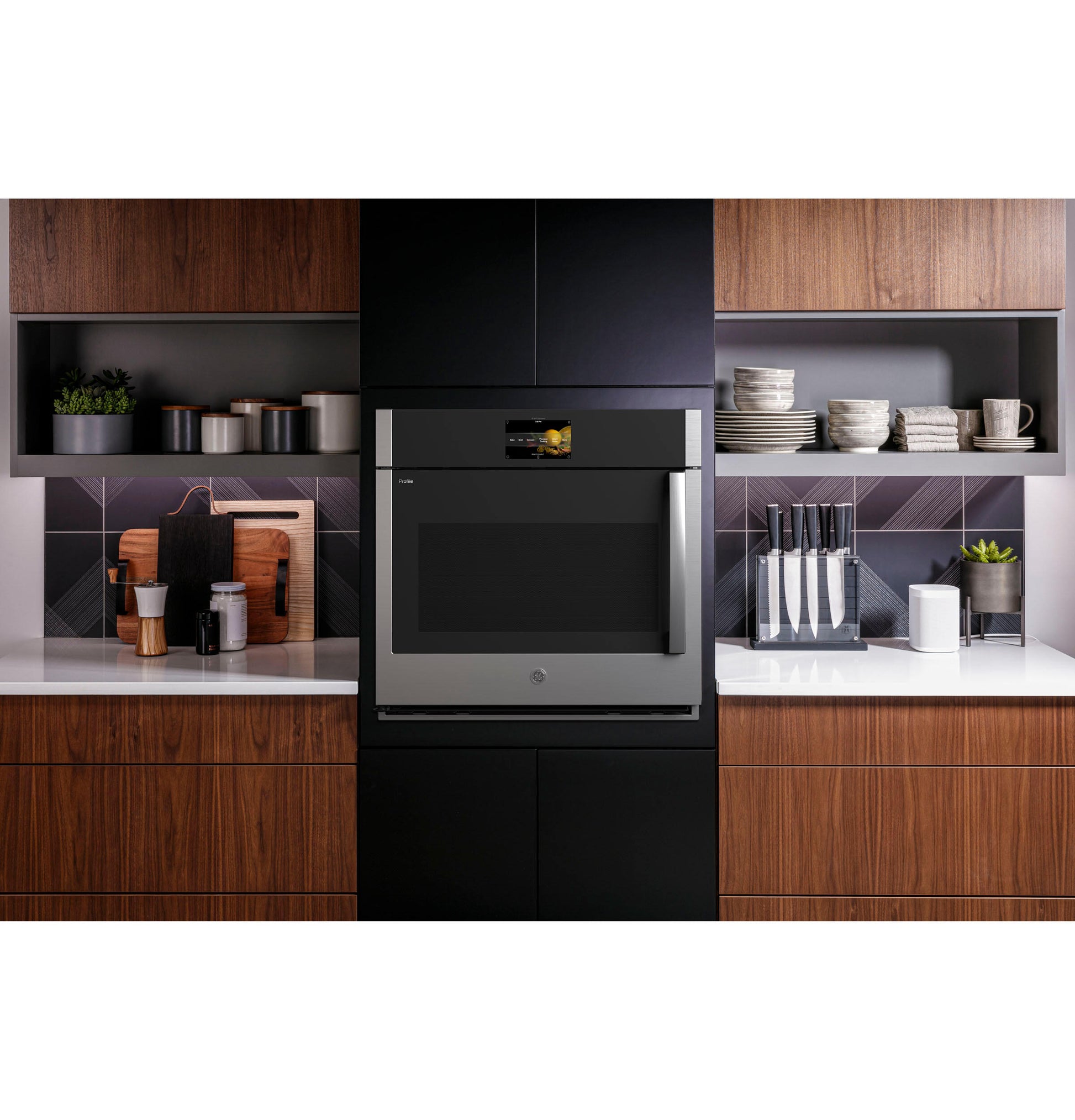 Ge Appliances PTS700LSNSS Ge Profile™ 30" Smart Built-In Convection Single Wall Oven With Left-Hand Side-Swing Doors