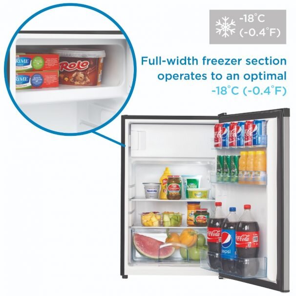 Danby DCR045B1BSLDB3 Danby 4.5 Cu. Ft. Compact Refrigerator With True Freezer