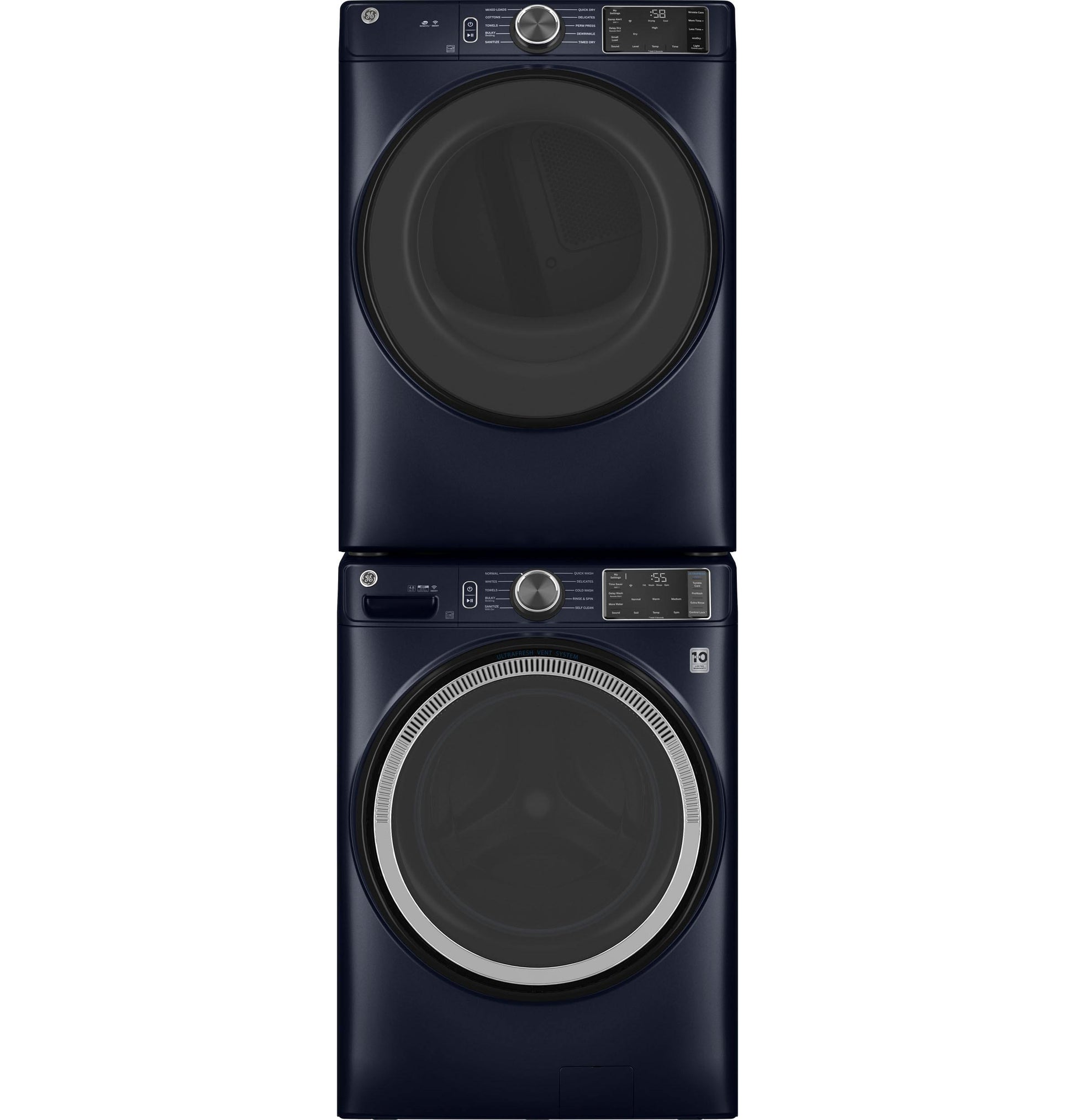 Ge Appliances GFD55GSPRRS Ge® 7.8 Cu. Ft. Capacity Smart Front Load Gas Dryer With Sanitize Cycle