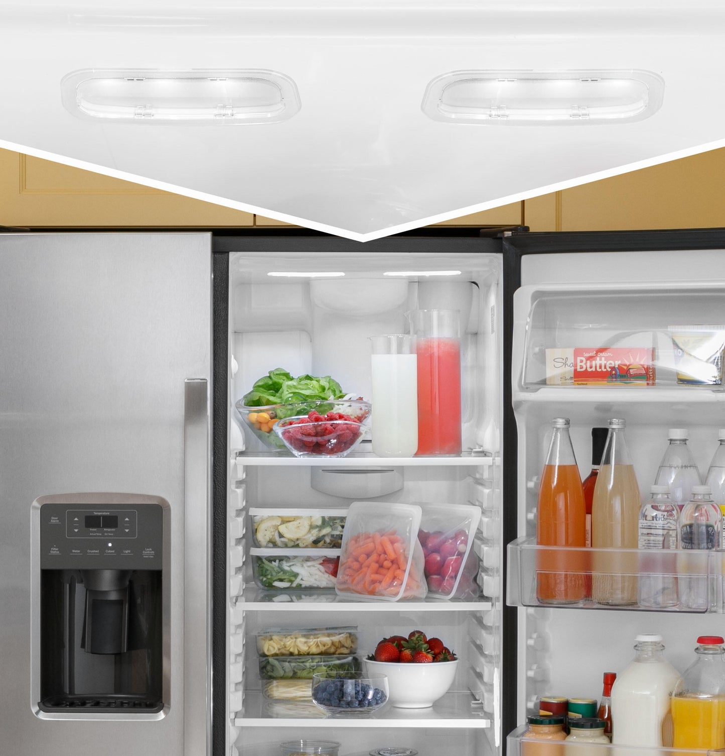 Ge Appliances GSS25GGPWW Ge® 25.3 Cu. Ft. Side-By-Side Refrigerator