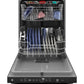 Ge Appliances GDT630PGRBB Ge® Top Control With Plastic Interior Dishwasher With Sanitize Cycle & Dry Boost