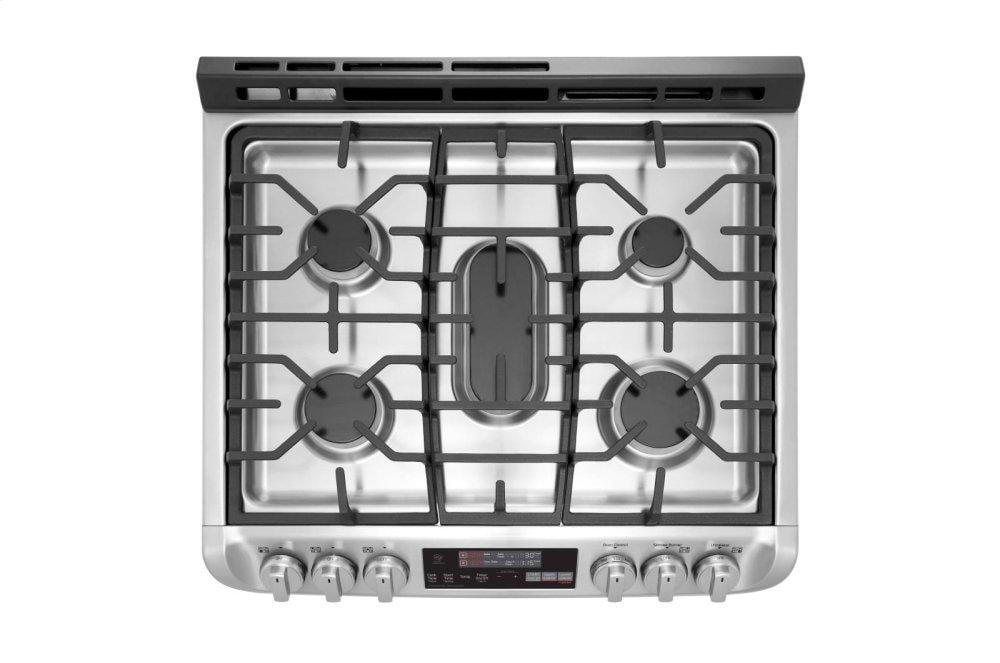 Lg LTG4715ST 6.9 Cu. Ft. Smart Wi-Fi Enabled Gas Double Oven Slide-In Range With Probake Convection® And Easyclean®