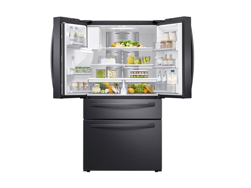 Samsung RF22R7551SG 22 Cu. Ft. 4-Door French Door, Counter Depth Refrigerator With 21.5" Touch Screen Family Hub&#8482; In Black Stainless Steel