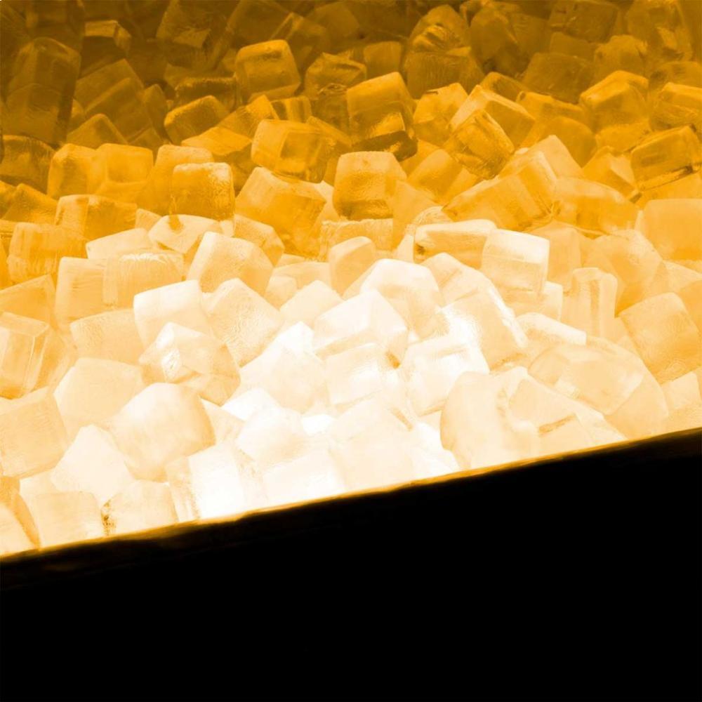 Marvel MP15CPS2RS 15" Clear Ice Machine With Tri-Color Illuminice Lighting - Solid Stainless Steel Door, Integrated Right Hinge, Professional Handle