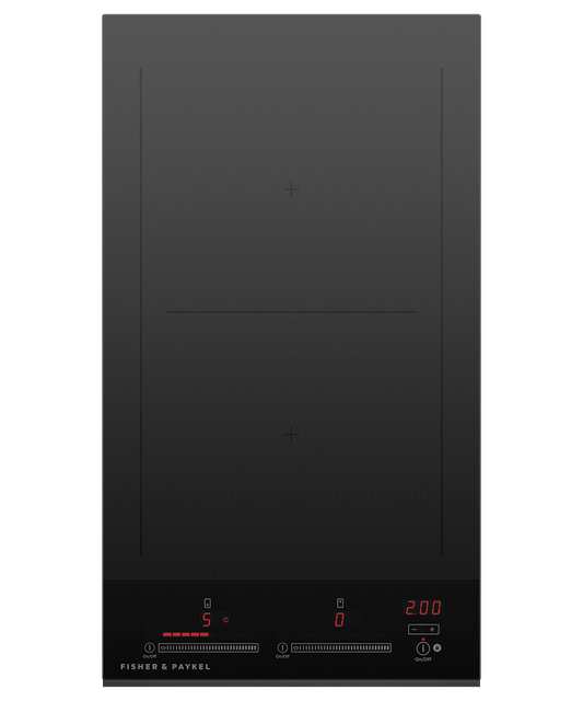 Fisher & Paykel CI122DTB4 Induction Cooktop, 12", 2 Zones, With Smartzone