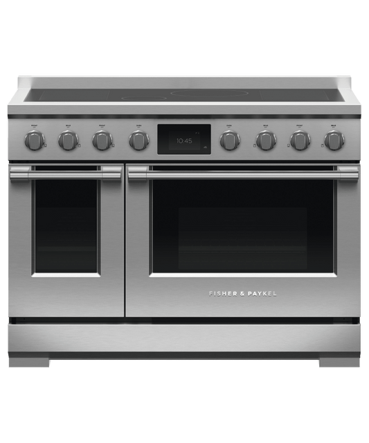 Fisher & Paykel RIV3486 Induction Range, 48", 6 Zones With Smartzone, Self-Cleaning