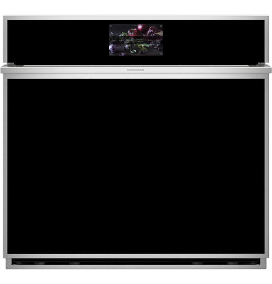 Monogram ZTS90DSSNSS Monogram 30" Smart Electric Convection Single Wall Oven Minimalist Collection