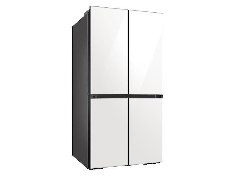 Samsung RF29A967535 29 Cu. Ft. Smart Bespoke 4-Door Flex&#8482; Refrigerator With Customizable Panel Colors In White Glass