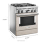 Kitchenaid KFDC500JMH Kitchenaid® 30'' Smart Commercial-Style Dual Fuel Range With 4 Burners - Milkshake