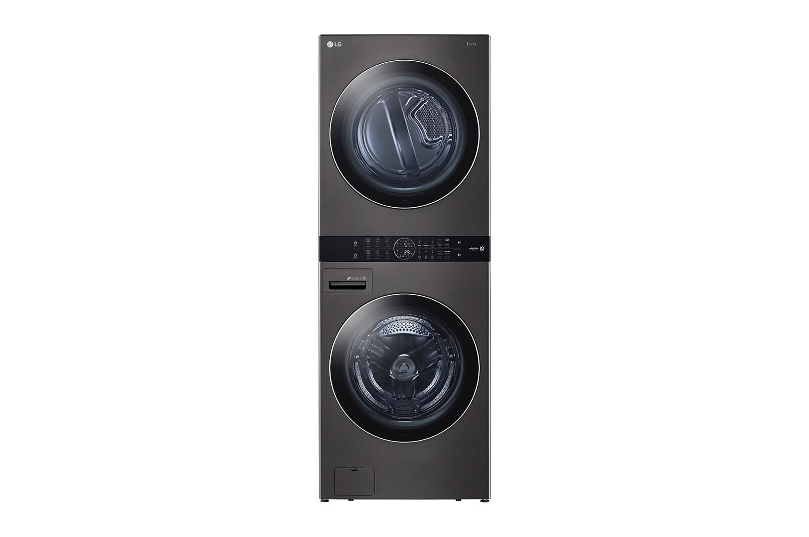 Lg WKEX200HBA Single Unit Front Load Lg Washtower™ With Center Control™ 4.5 Cu. Ft. Washer And 7.4 Cu. Ft. Electric Dryer