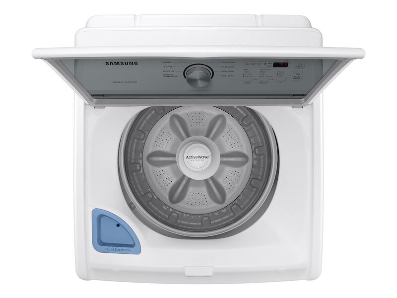 Samsung WA44A3205AW 4.4 Cu. Ft. Top Load Washer With Activewave™ Agitator And Soft-Close Lid In White