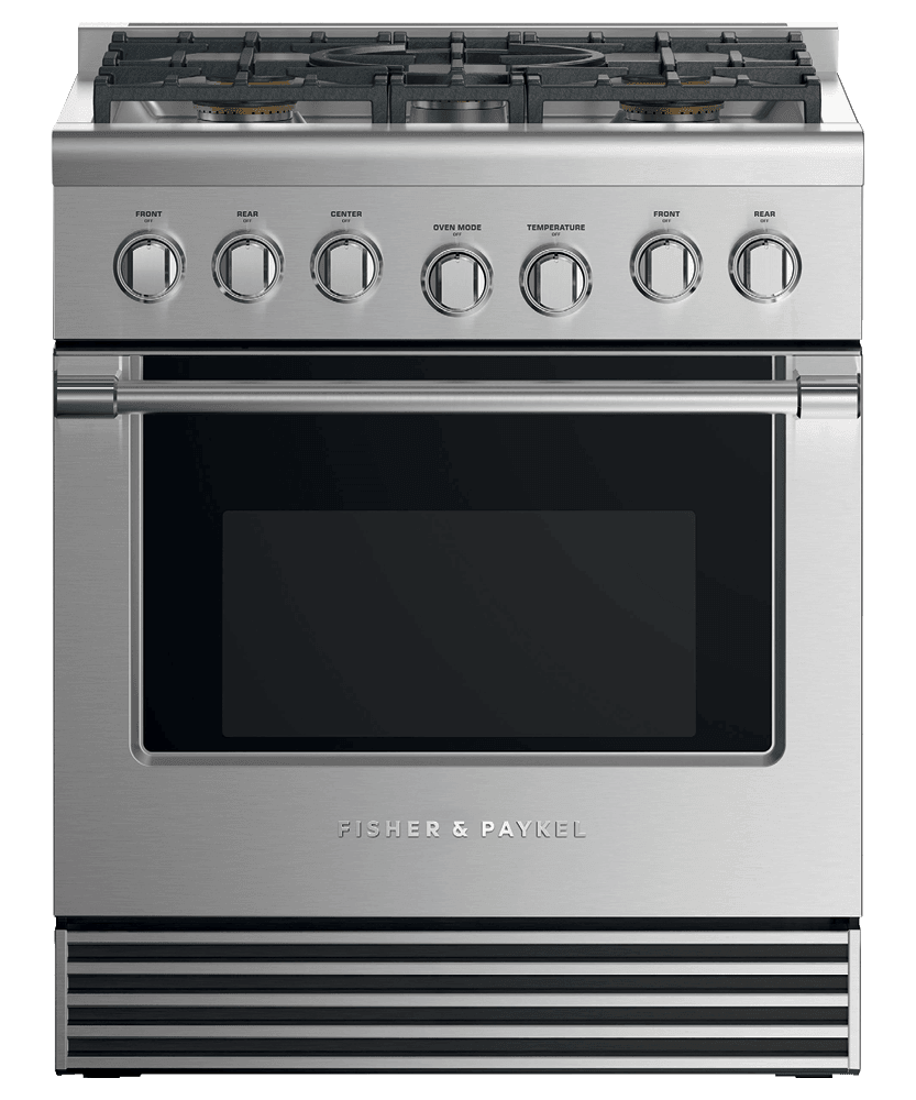 Fisher & Paykel RGV2305LN Gas Range, 30", 5 Burners, Lpg