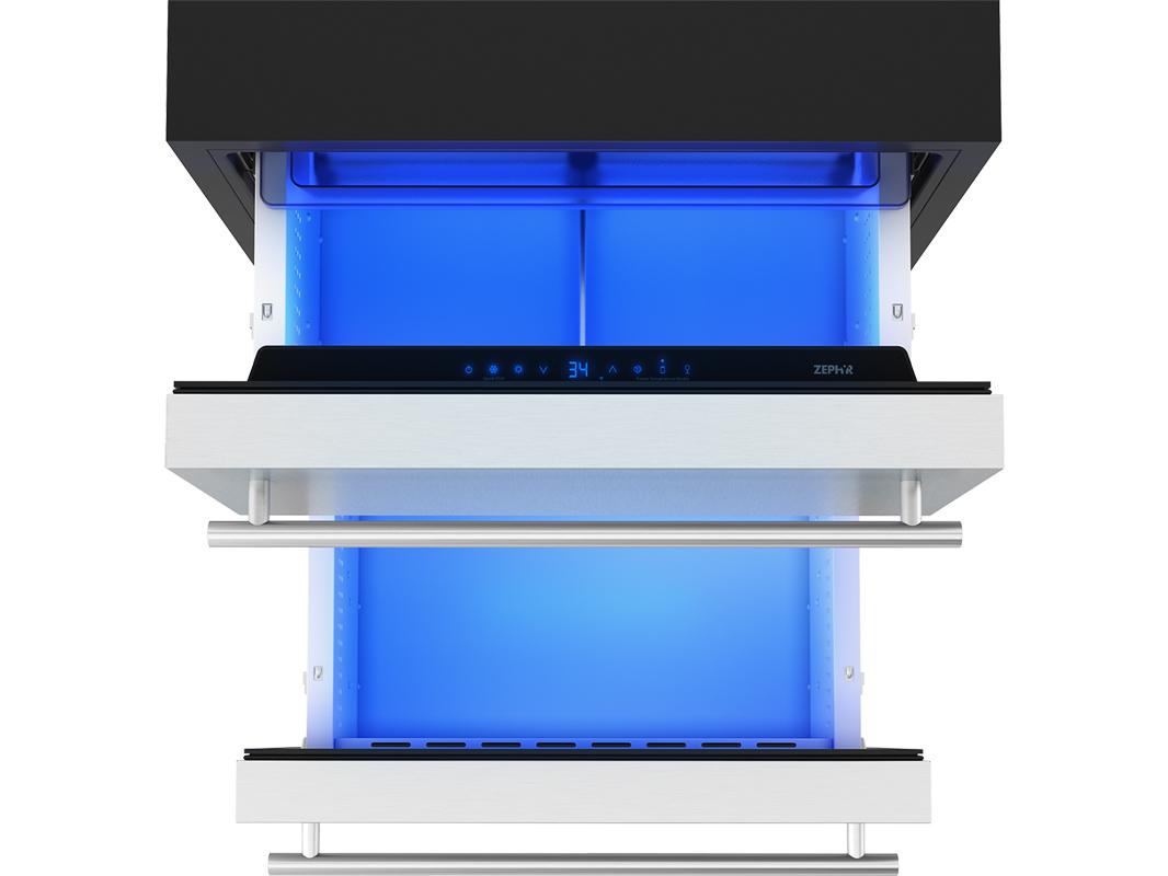 Zephyr PRRD24C1AS 24" Single Zone Refrigerator Drawers