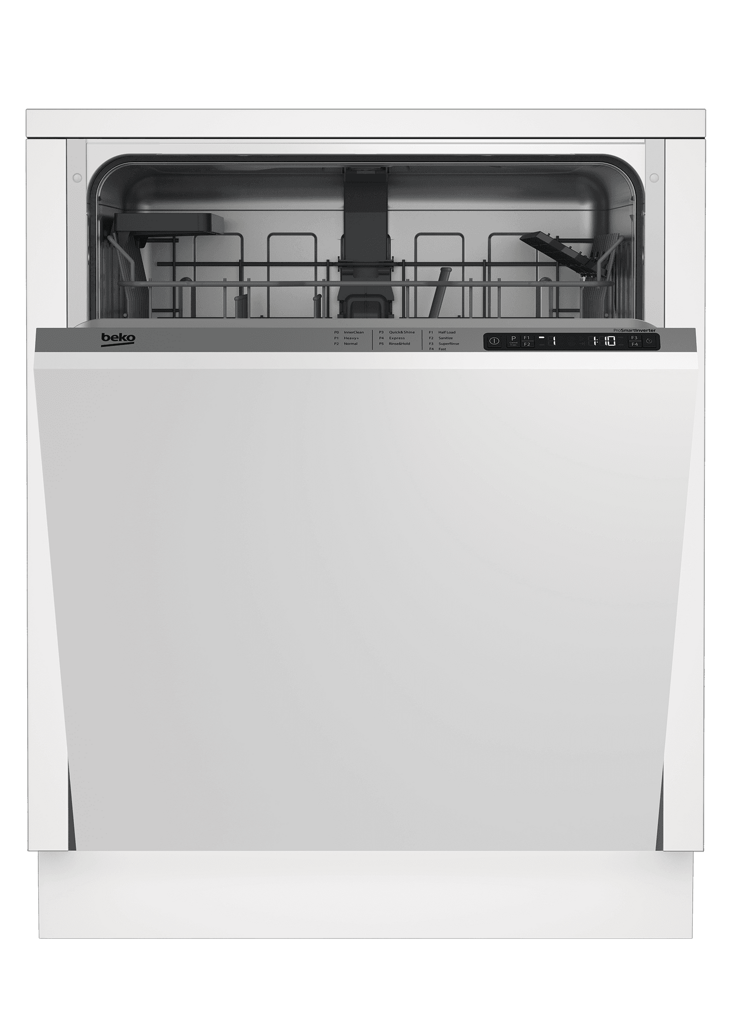 Beko DIN25401 Full Size Dishwasher, 14 Place Settings, 48 Dba, Fully Integrated Panel Ready