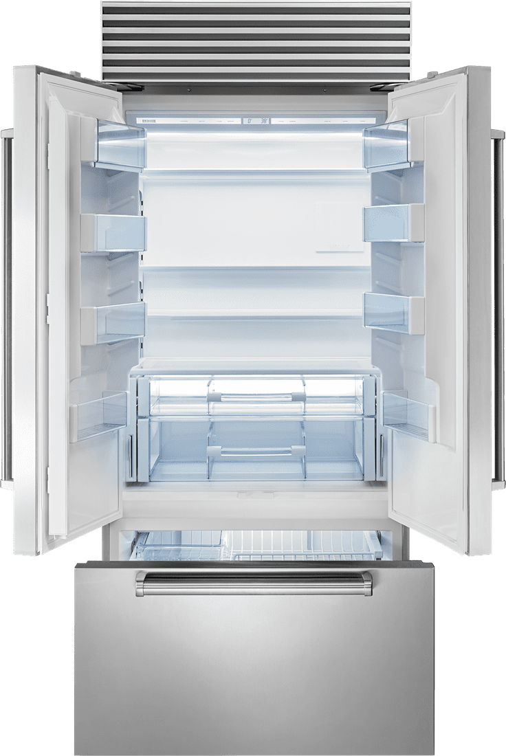 Sub-Zero BI36UFDIDSTH 36" Classic French Door Refrigerator/Freezer With Internal Dispenser