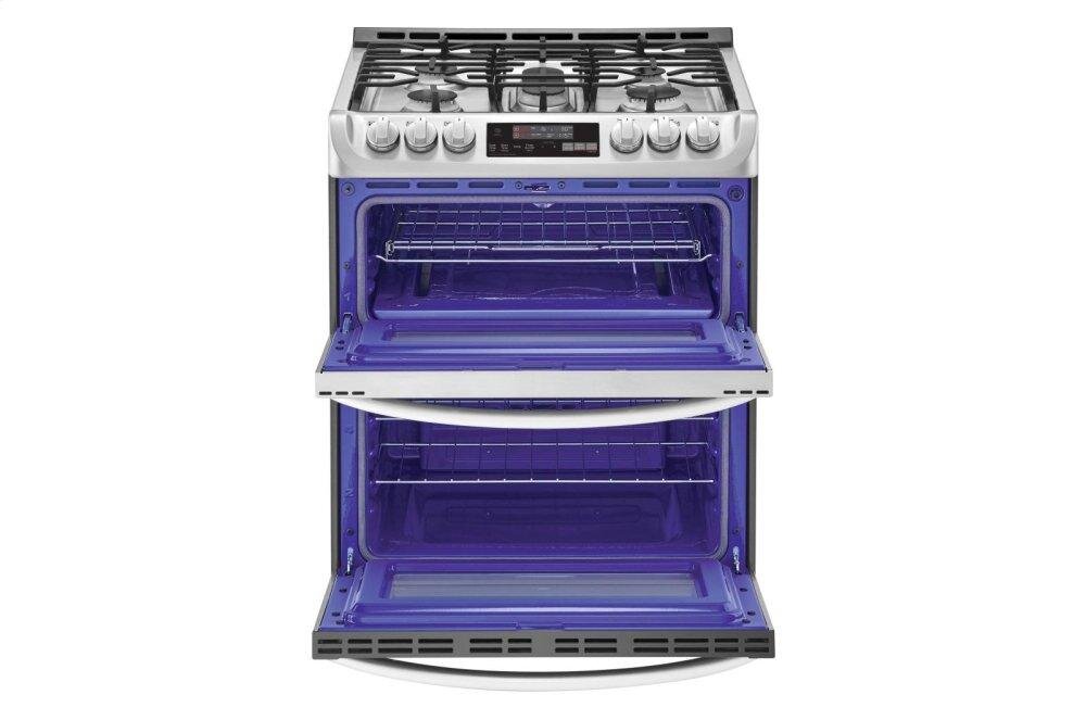 Lg LTG4715ST 6.9 Cu. Ft. Smart Wi-Fi Enabled Gas Double Oven Slide-In Range With Probake Convection® And Easyclean®