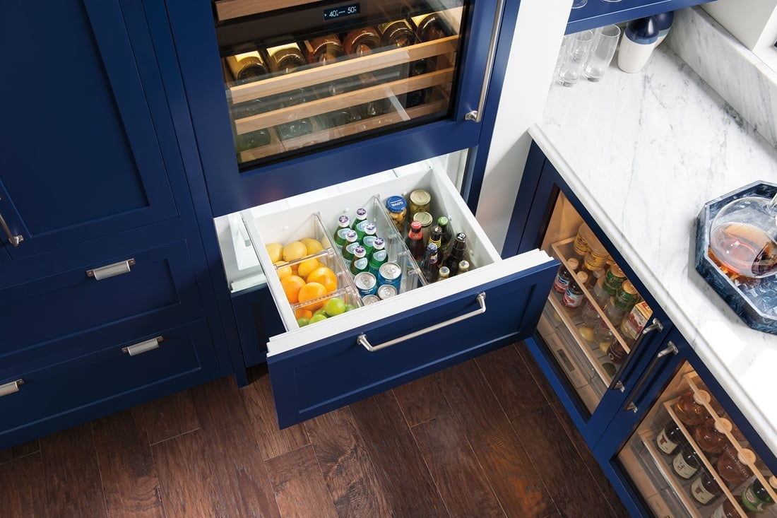 Sub-Zero IW30CIALH 30" Designer Wine Storage With Refrigerator/Freezer Drawers - Panel Ready