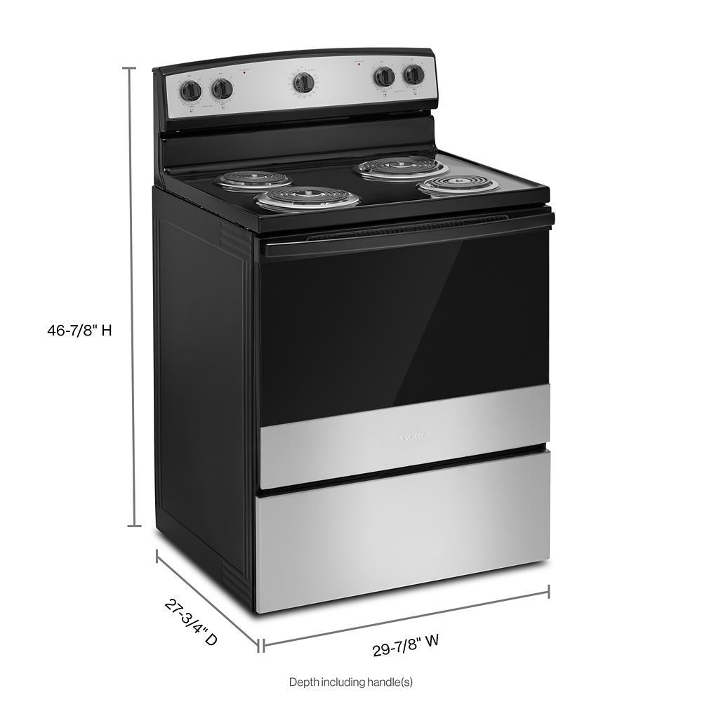 Amana ACR4203MNS Amana® 30-Inch Electric Range With Easy-Clean Glass Door