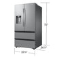 Samsung RF31CG7400SR 30 Cu. Ft. Mega Capacity 4-Door French Door Refrigerator With Four Types Of Ice In Stainless Steel