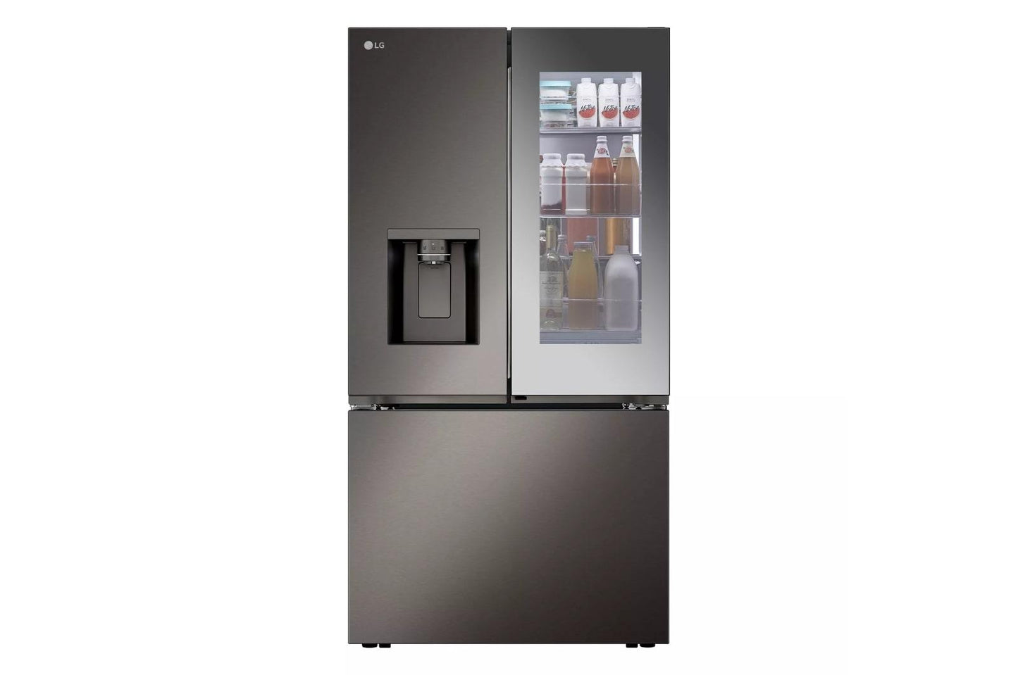 Lg LRYKS3106D 31 Cu. Ft. Smart Standard-Depth Max™ French Door Refrigerator With Four Types Of Ice And Mirror Instaview®