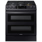 Samsung NY63T8751SG 6.3 Cu. Ft. Flex Duo™ Front Control Slide-In Dual Fuel Range With Smart Dial, Air Fry & Wi-Fi In Black Stainless Steel