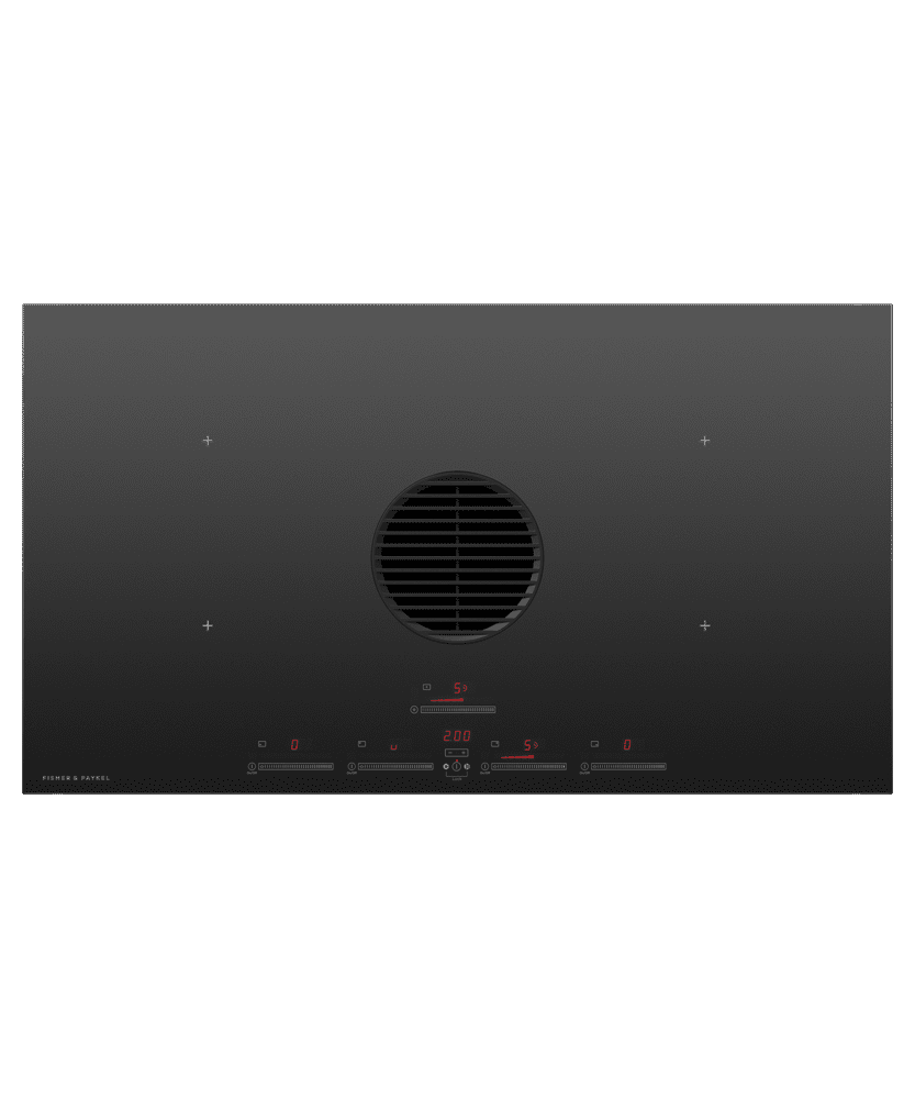 Fisher & Paykel CID364DTB4 Induction Cooktop, 36", 4 Zones With Integrated Ventilation