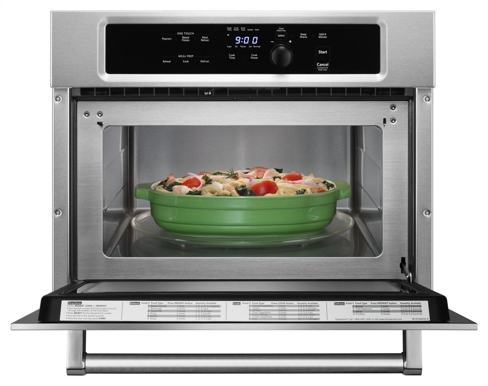 Kitchenaid KMBS104ESS 24" Built In Microwave Oven With 1000 Watt Cooking - Stainless Steel